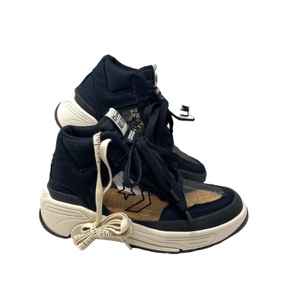 Converse x Joshua Vides Weapon CX Women's High Skate Shoes Black Canvas A00715C - Picture 7 of 9